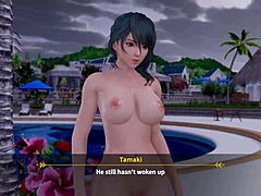tamaki’s teasing wet midnight romp