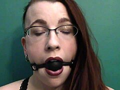 my dark lipstick drool with intense gaze