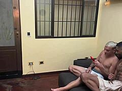 Massive 24cm Cock Finds My Ass at Home
