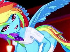 Shadowy Furry Tale with Rainbow Dash