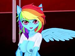 Shadowy Furry Tale with Rainbow Dash