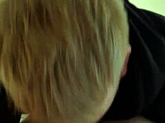 Gay Blowjob in Dark Alley