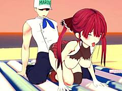 Marine’s steamy cartoon beach getaway awaits
