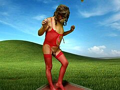 Petite Shemale’s Stunning Solo Act