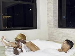 Black And Latino Gays Pound In Sauna