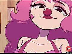 anime clown girl’s daring tease
