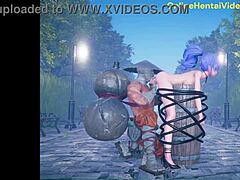 Cute anime girl dances before getting fucked