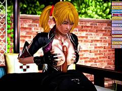 Blonde’s sensual tease in hidden spot