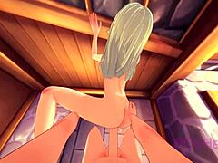 Anime elf maids’ bold naughty magic