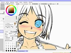 Hentai speed drawing flats and shading big tits raw