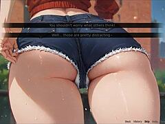 blurring walls hentai girlfriend shows ass