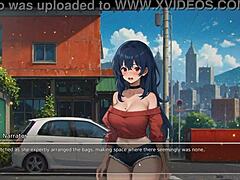blurring walls hentai girlfriend shows ass