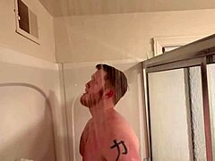 Gay Solo Shower With Intense Masturbation Session
