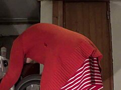 Wife Takes Dick in Laundry Room