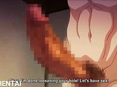 Mesudachi animation babe takes massive cock hard