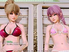 harem hotel scene with anime thrills at night