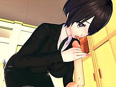 Female Boss Trains Employee in 3D Hentai 85