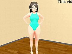 Curvy anime girl’s emotional charm