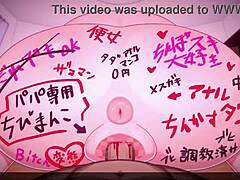 Teasing hentai game with cheeky back-riding daughter