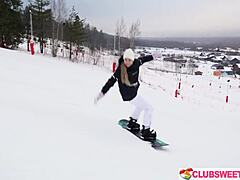 Young gay dudes’ raw snowboard desire