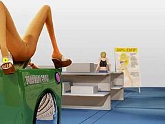 Busty 3D Lesbians Shop Chaos