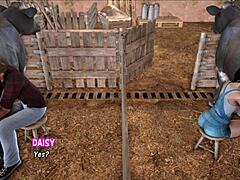 Bold hentai farmer craves big cocks in 3D