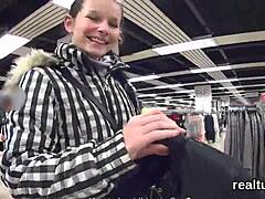 Czech Kitten Seduced in Mall for Raw POV Pounding