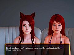 Redhead teen tempts with petite chest