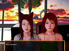 Redhead teen tempts with petite chest