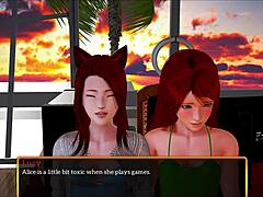 Redhead teen tempts with petite chest