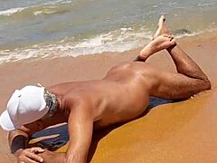 Ladysilva Latina Gay Shows Off Beach Booty Mark