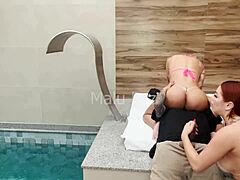 Bisexual latinas dominate in wild threesome
