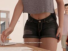 asian star’s fishnet campus fantasy