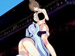 Hentai Lesbians Sagiri, Chitose, Ruri in Raw Play