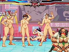 Chang Battles Cammy in Wild Animated Fuck Scene