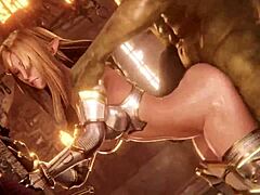 Hentai elf’s bold 3D seduction