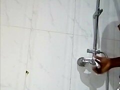 Hood girl heats hotel shower