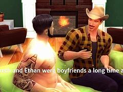 toddy gareth ethan’s early morning gay threesome fuck
