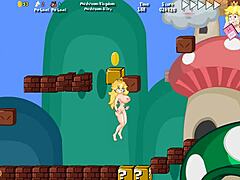 Bold peach cartoon explosion
