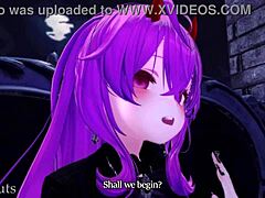 Vampire Queen seduces in anime lair