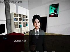 Office fling with a soaked temptress
