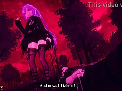 Vampire Queen seduces in anime lair