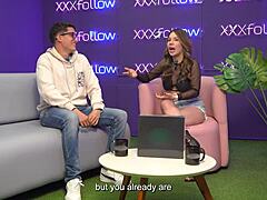 epic mansion party with Colombian teen