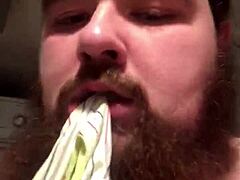 ever seen a young chub ride a dildo?