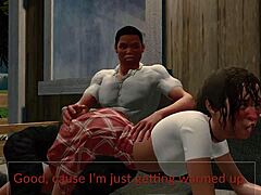 Jack And Emma Spanked Hard In Paradise