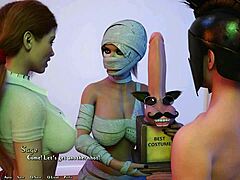 vixens dive into a stunning 3d cartoon hard grind