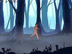 Blonde’s Big Tits in Forest