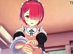 loving ram rides in romantic hentai scene
