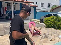 Blonde's Bold Move on Pool Cleaner