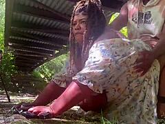 Public Park Interracial Sparks Fly